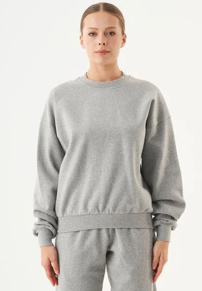 ORGANICATION ORGANICATION ESSENTIALS-BUKET- Soft Touch Sweatshirt aus Bio-Baumwolle, Grey melange, – Produktbild 1 von 3