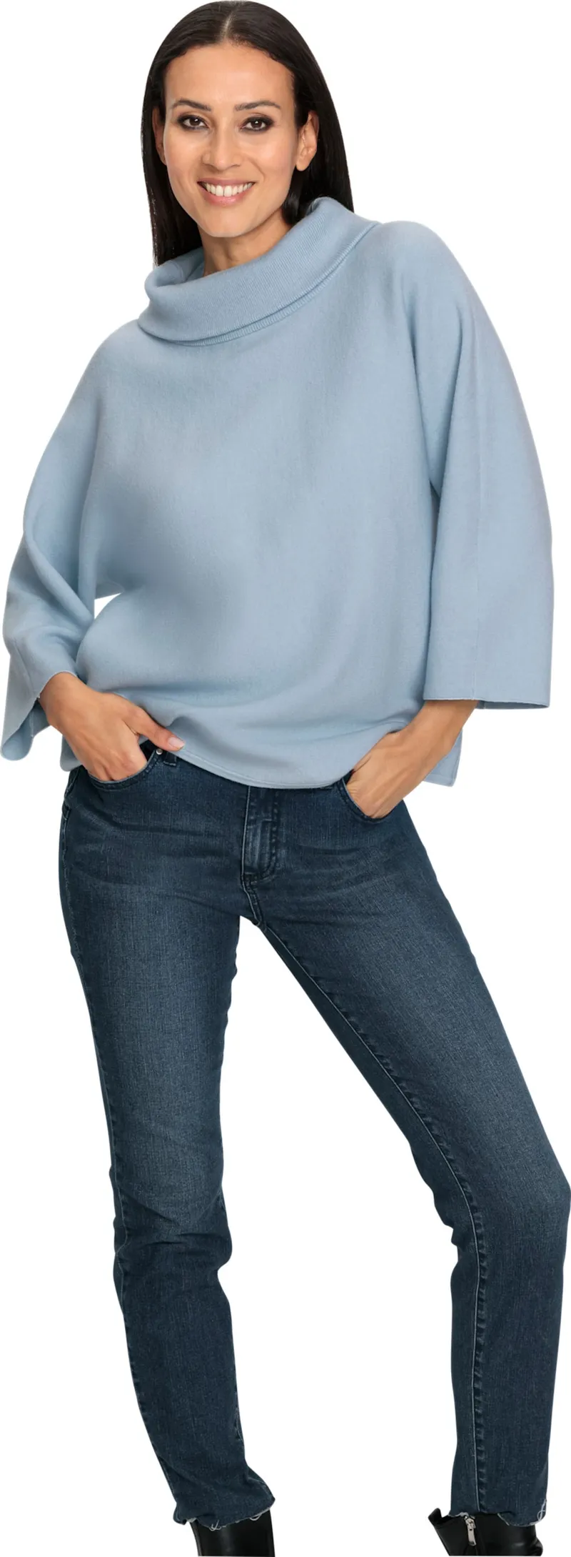 heine 3/4-Arm-Pullover hellblau, Hellblau, – Produktbild 2 von 2