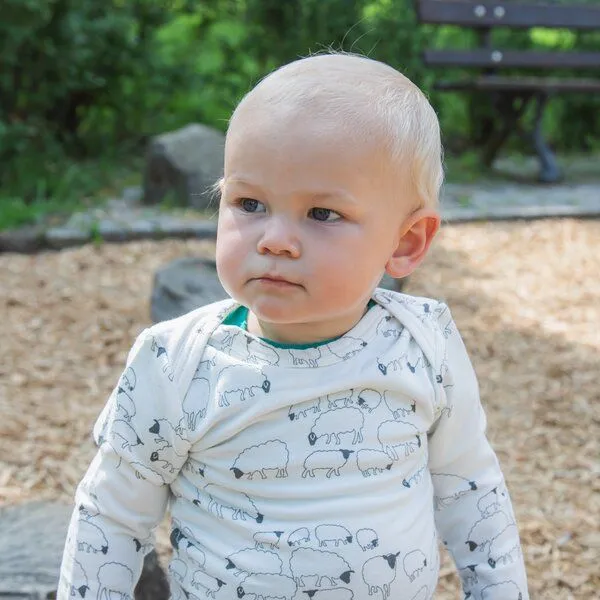 Kokon Zwo Kokon Zwo Baby Langarmshirt 100% Baumwolle (kbA), Druck schäfchen, – Produktbild 2 von 2