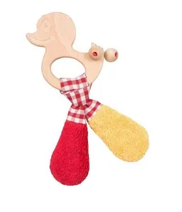 Efie Efie Greifling rot/gelb, Holz Ente – Produktbild 1 von 1