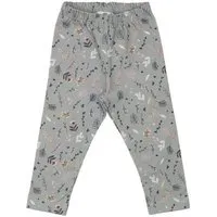 Walkiddy Kinder Leggings GOTS zertifiziert – Grau mit Blumenmuster, weich & bequem | von Walkiddy, Grün, – Produktbild 1 von 1