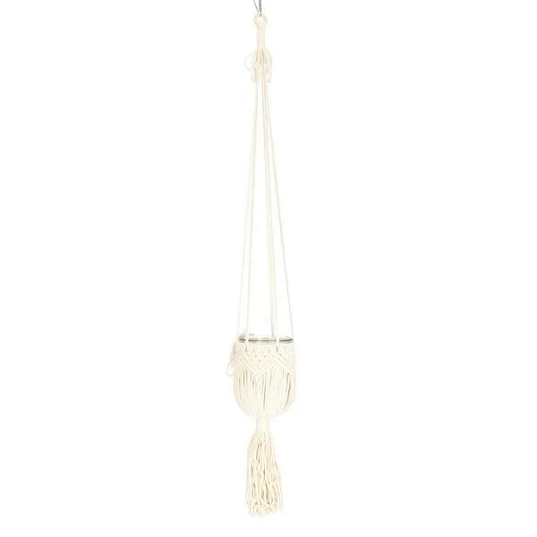 Manufactura Manufactura Makramee Windlicht, Natural, – Produktbild 1 von 1