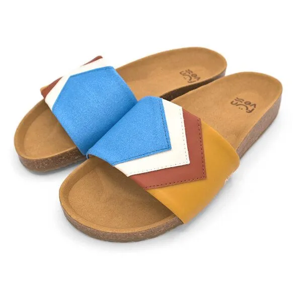Fünve Fünve Vegane Slides mit Fußbett | Damen, Sky (blau), – Produktbild 1 von 4
