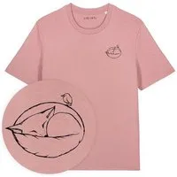 LIGARTI T-Shirt – Schlafender Fuchs – LIGARTI Tiermanufaktur, Altrosa, – Produktbild 1 von 1