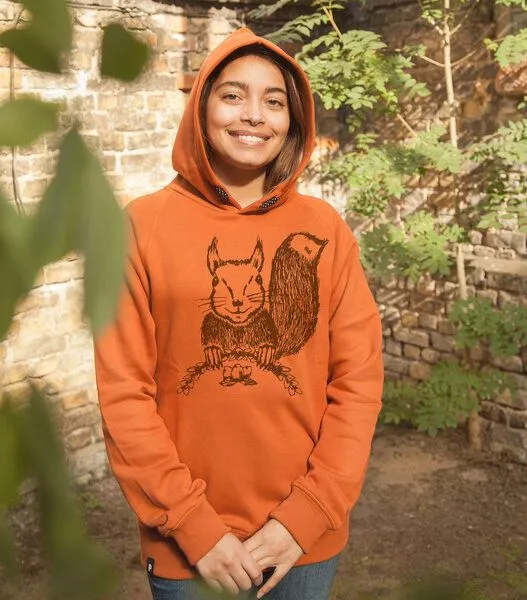 päfjes päfjes Ella Eichhorn / Squirrel - Fair gehandelt - Unisex Bio Hoodie / Kapuzenpulli – Produktbild 2 von 4