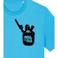 päfjes päfjes Pinguin Paul vs. Evil - Fair Wear Männer Bio T-Shirt, Blau (azur), – Produktbild 1 von 1