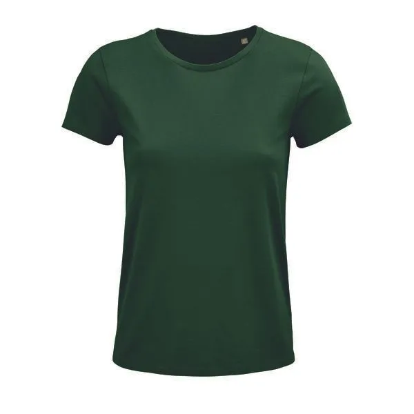 Sol's Sol's Damen T-Shirt Kurzarm Rundhals aus Bio - Baumwolle, Bottle green, – Produktbild 1 von 3