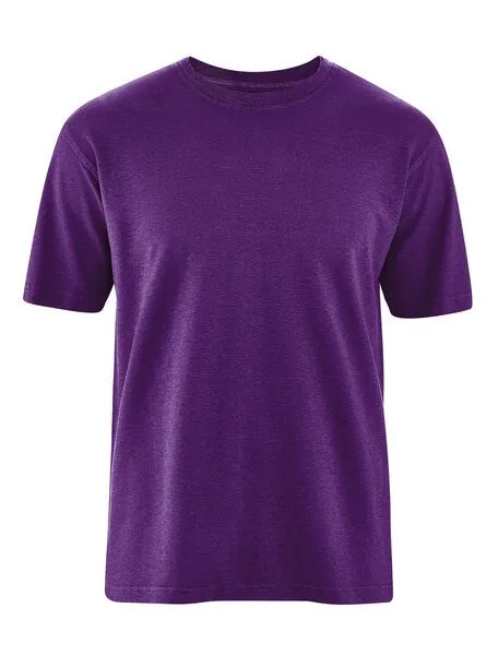 HempAge HempAge Herren T-Shirt Basic Light, Plum (lila), – Produktbild 1 von 2