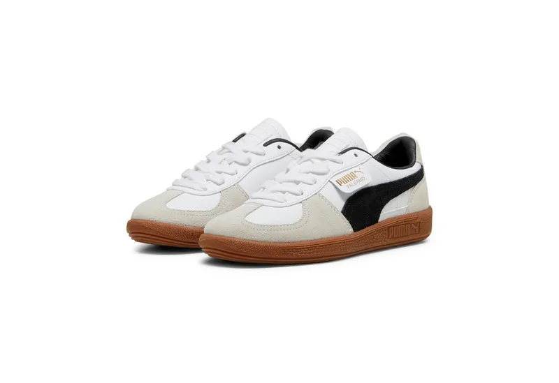 Puma Puma PALERMO LTH JR Sneaker (für Jugendliche) mit leicht profilierter Gummisohle, mit Schnürung, sportlicher Stil, Weiß, – Produktbild 1 von 5