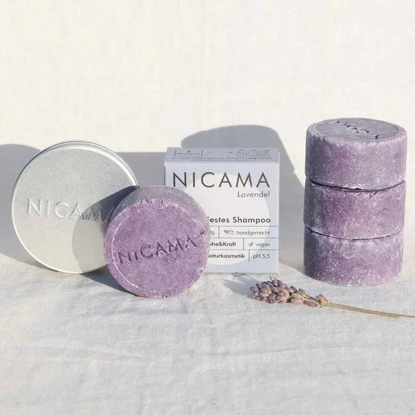 NICAMA Festes Shampoo 4er Set mit Aufbewahrungsdose - NICAMA – Produktbild 2 von 7