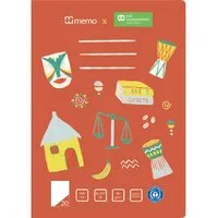 Memo memo x SOS-Kinderdörfer weltweit Schulheft DIN A4, 16 Blatt, Lin. 20 – Produktbild 1 von 1