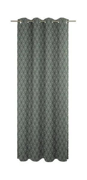 Nature by Adam Nature by Adam Vorhang aus 100% Bio-Baumwolle - Made in Germany - Feathers, Blaugrün, – Produktbild 3 von 7