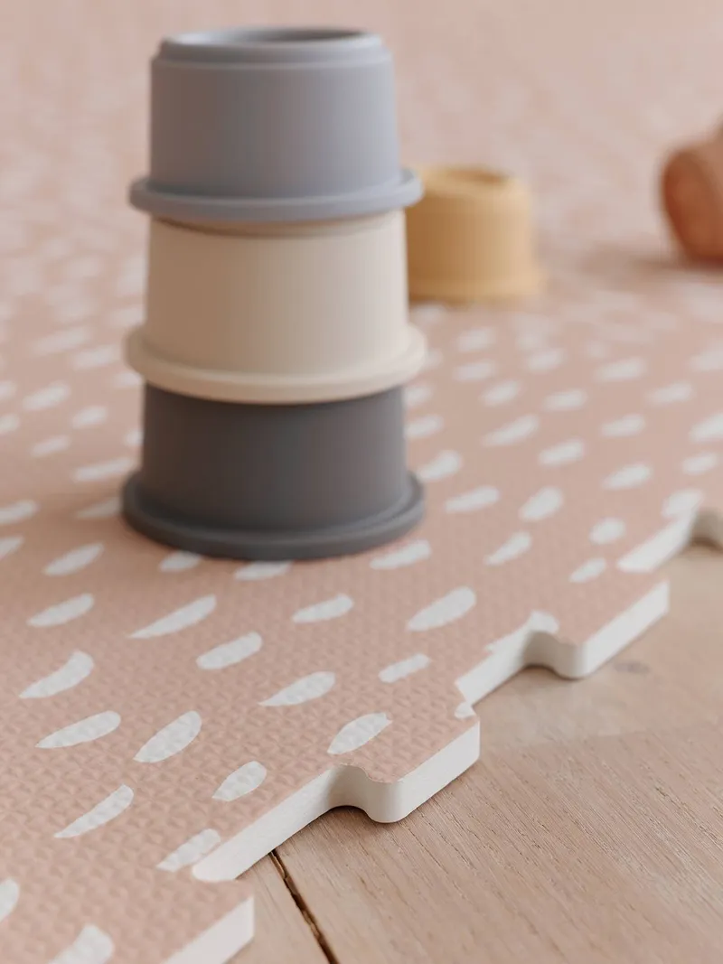 Vertbaudet Große Puzzle-Spielmatte 9-teilig Kinderzimmer, Rosa, – Produktbild 4 von 4