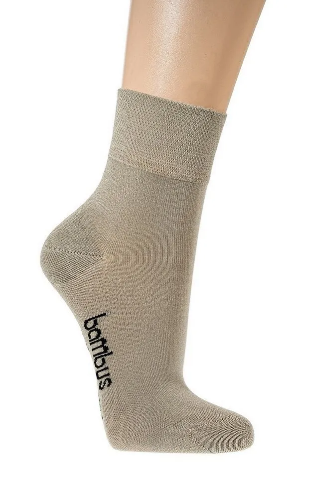 Wowerat Kurzsocken 3 Paar Bambus Kurzschaft Socken, weiche Quarter-Socken, Damen & Herren, Beige, – Produktbild 2 von 2