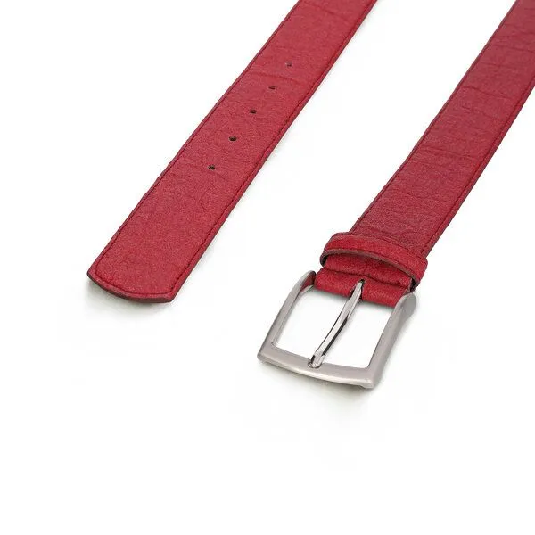 Nae Vegan Shoes Nae Vegan Shoes Seva Herrengürtel aus Piñatex- Leder, Red, – Produktbild 2 von 2