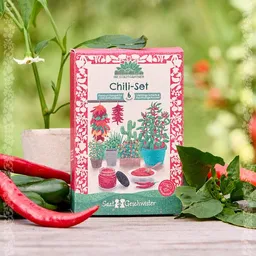 Die Stadtgärtner Die Stadtgärtner BIO-Saatgut-Set "Chili" I Geschenk Samenmischung für Papa, Opa I Vatertagsgeschenk I Geschenk für Gärtner und Gartenliebhaber – Produktbild 1 von 1