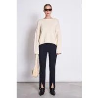 JAN N JUNE JAN 'N JUNE Damen vegan Schlitzhosen Rhue Schwarz – Produktbild 1 von 1