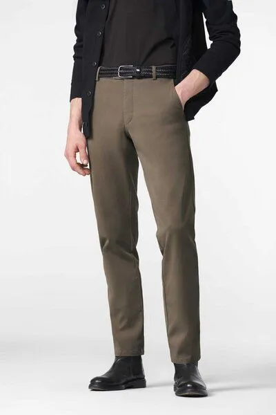 Meyer MEYER Chino im Canvas-Look, Braun (stein), – Produktbild 2 von 8