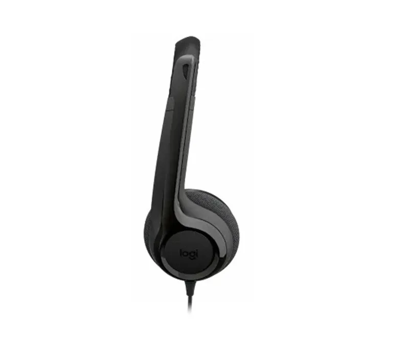 Logitech Logitech H390 Kabelgebundenes mit Mikrofon und Geräuschfilter, schwarz Stereo-Headset, Schwarz, – Produktbild 3 von 4