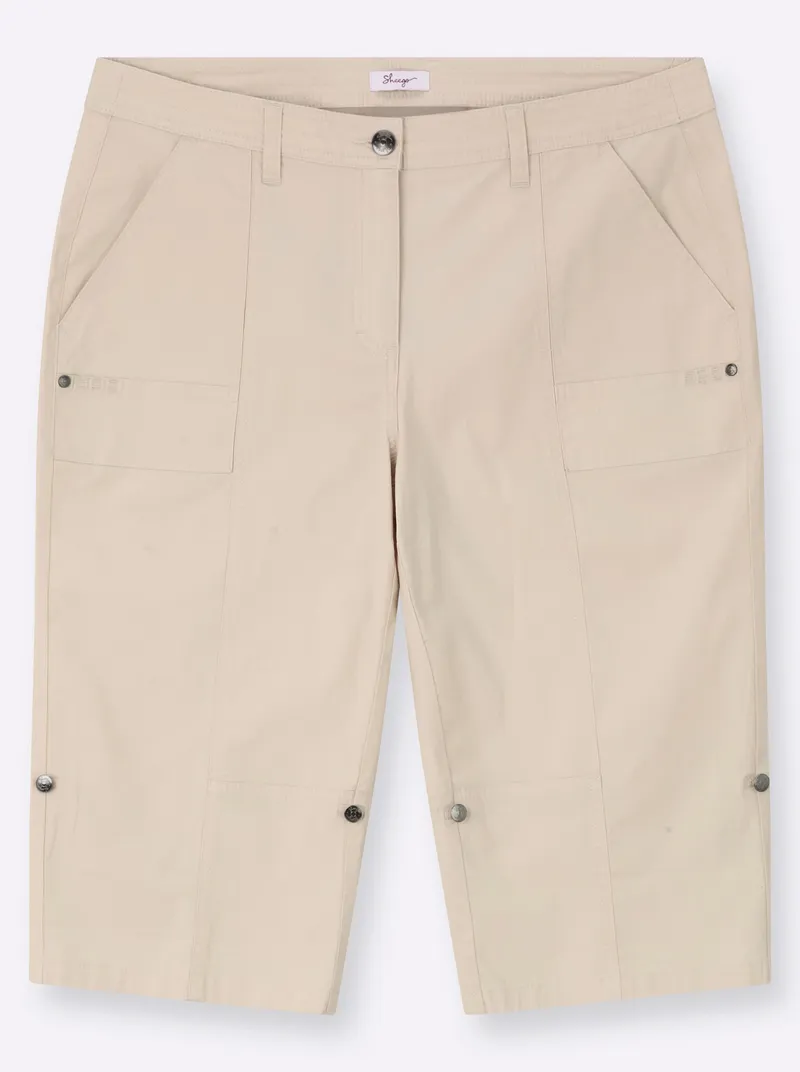 sheego 3/4-Hose sand, Sand, – Produktbild 2 von 2