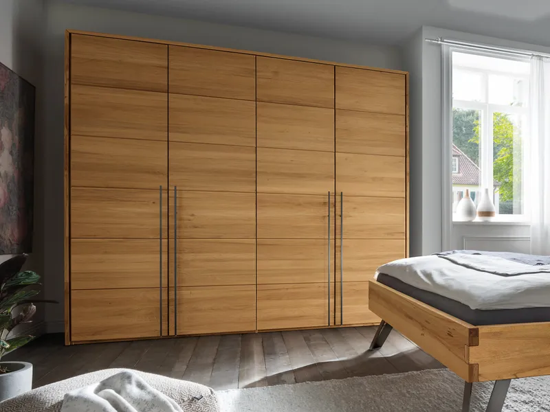allnatura allnatura Drehtüren-Kleiderschrank "Moderna" | 2-türig | 216 cm | Wildeiche | 60er-Raster, Braun, – Produktbild 2 von 2