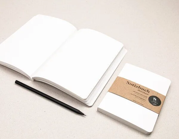 tyyp tyyp Notizbuch A4 Softcover – Recyclingpapier – blanko – perforiert – Produktbild 4 von 4