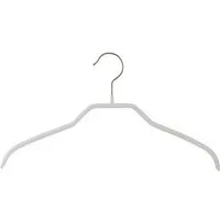 MAWA MAWA Kleiderbügel Silhouette F aus Metall - Set aus 10 Bügeln, Weiss, – Produktbild 1 von 1