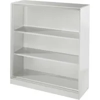 Regal "CONTACT", Höhe 131 cm  (BxT) 120 x 43,5 , silber – Produktbild 1 von 1