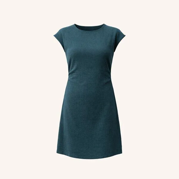 NORDLICHT NORDLICHT Musselin Kleid Jule, Waldgrün, – Produktbild 3 von 4