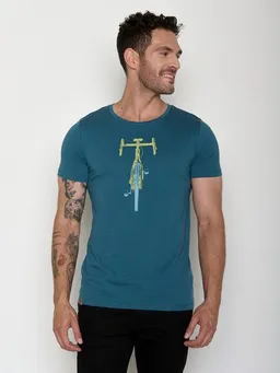 GreenBomb GREENBOMB Bike Front Stamp Guide - Sportliches T-Shirt aus Bio-Baumwolle / hochwertiger Print / GOTS / Fair & Vegan – Produktbild 1 von 1