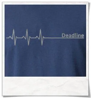 Picopoc Picopoc Deadline ;) VintageT-Shirt, Blau, – Produktbild 2 von 4