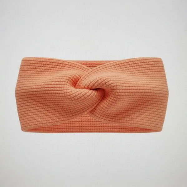 körber mode körber mode Stirnband Twist braun strukturiert Bio Baumwolle handmade – Produktbild 1 von 2