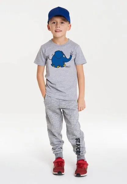 LOGOSH!RT LOGOSH!RT - Die Sendung mit der Maus - Elefant - Törö - Bio T-Shirt Print, Grau-meliert, – Produktbild 3 von 4