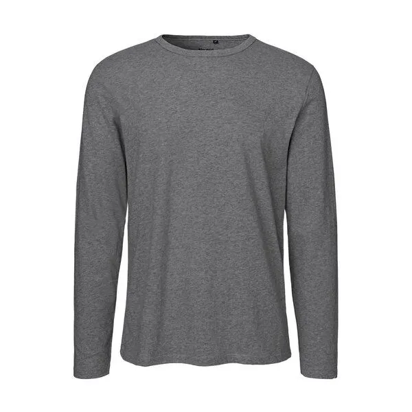 HANDGEDRUCKT HANDGEDRUCKT "Lange Reise" Männer Longsleeve, Grau, – Produktbild 2 von 4