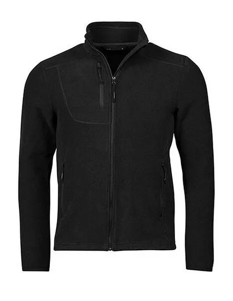 TeeJays TeeJays Übergangsjacke Outdoor Fleecejacke Herren / Unisex bis Gr. 5XL Trail Fleece Jacket, Schwarz, – Produktbild 2 von 4
