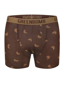 GreenBomb GREENBOMB Crossaint Trunk - Figurbetonte Trunk aus Bio-Baumwoll Mix / hochwertiger Print / GOTS / Fair & Vegan – Produktbild 1 von 1