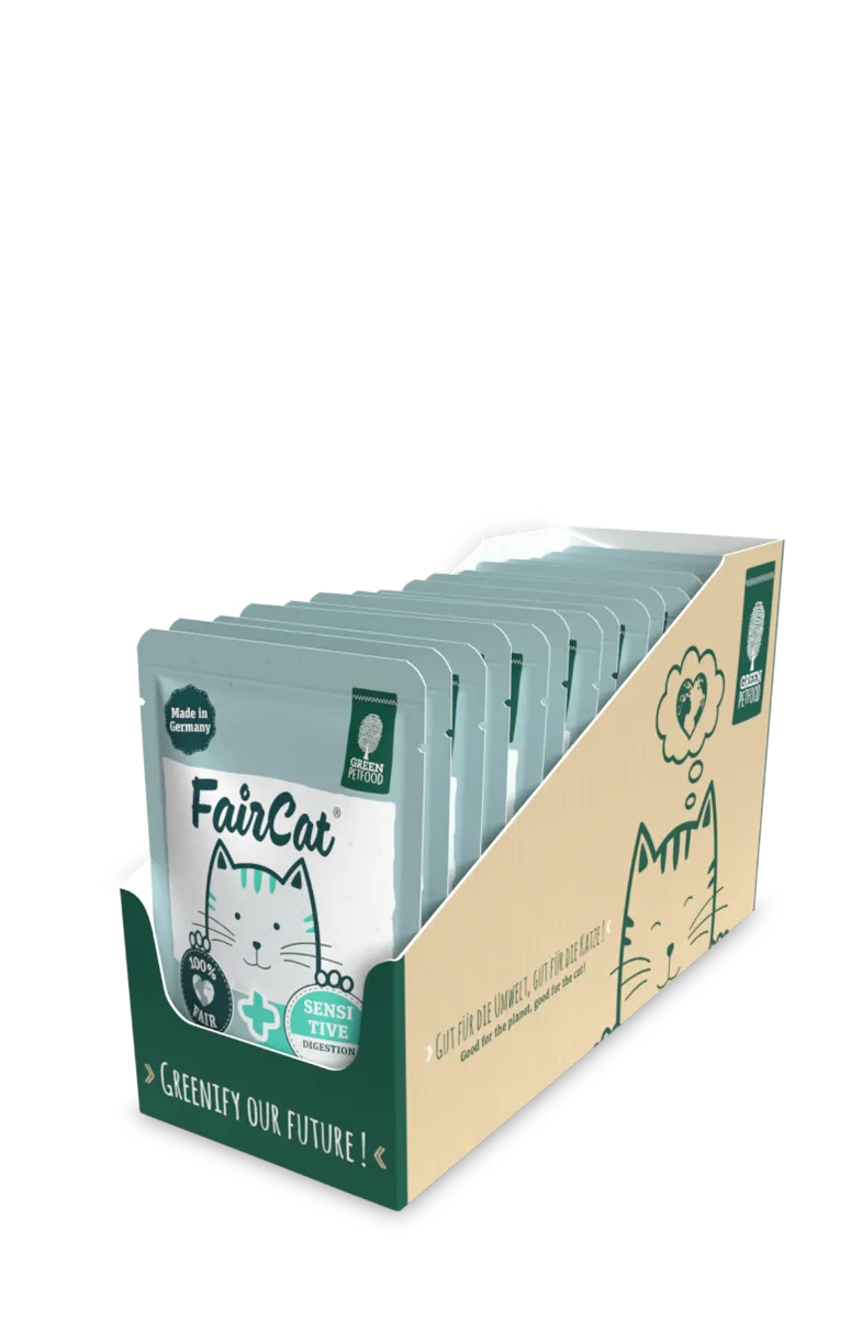 Green Petfood Green Petfood FairCat Sensitive 8x85g, Grün, – Produktbild 1 von 2