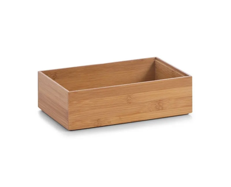 Zeller Present Aufbewahrungskorb Ordnungsbox, Bambus, 1500 ml, 23 x 15 x 7 cm – Produktbild 2 von 3