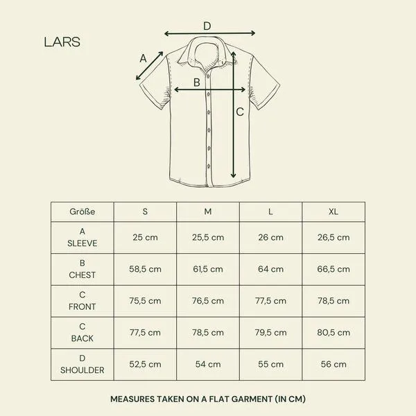 NORDLICHT NORDLICHT Herren Musselin Kurzarm Hemd Lars aus 100% Bio-Baumwolle, Braun, – Produktbild 2 von 2