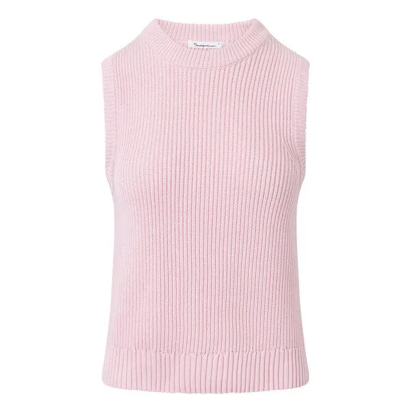 KnowledgeCotton Apparel KnowledgeCotton Apparel Strick-Pullunder aus Bio-Baumwolle und Modal, Rosa (pink parfait), – Produktbild 3 von 3