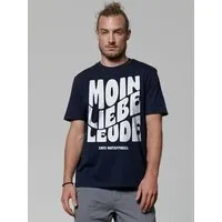 watapparel watapparel T-Shirt Unisex Moin liebe Leude, French navy, – Produktbild 1 von 1