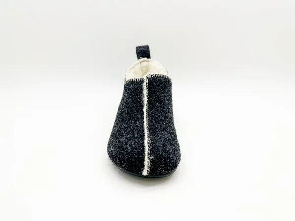 thies Kids Wool Slipper Boot "thies ®" aus echte Wolle und Bio-Schurwolle, Dark grey (dunkel grau), – Produktbild 3 von 4