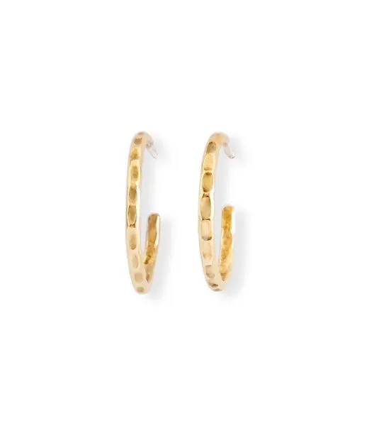 ting goods ting goods Zarte Creolen gehämmert, 20 mm – Produktbild 4 von 5