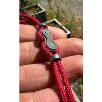 ARTHURKOPF ARTHURKOPF Armband aus Fahrradkettenglied und Paracord, Pink, – Produktbild 2 von 5