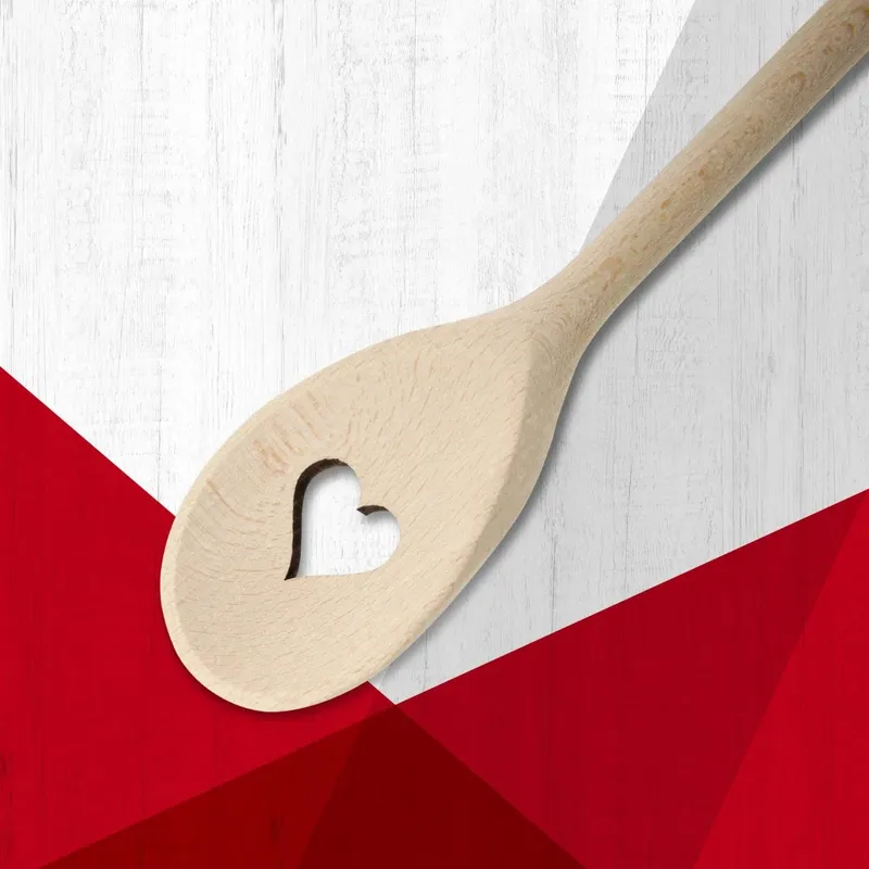 Fackelmann Fackelmann Kochlöffel Herz, 30cm, Holz – Produktbild 2 von 2