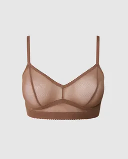 Understatement Understatement Damen vegan Bralette Mesh Balconette Mocha – Produktbild 1 von 1