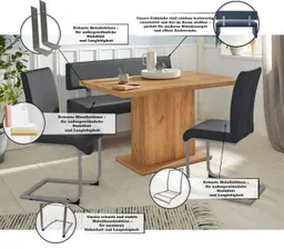 Home affaire Sitzbank Charissa, mit Lehne, Breite 140, 160 oder 180 cm – Produktbild 1 von 1