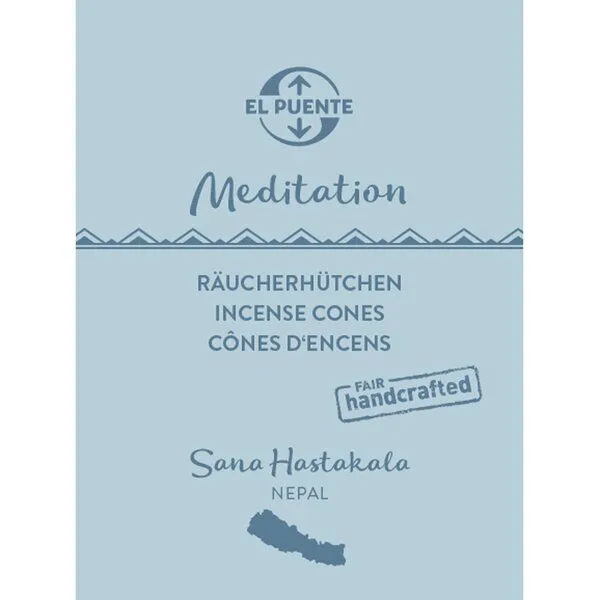 El Puente El Puente Räucherhütchen "Meditation" | Fair Trade & Handmade aus Nepal, Mehrfarbig, – Produktbild 1 von 1