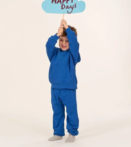 Sense Organics & friends in cooperation with GARY MASH Sense Organics & friends in cooperation with GARY MASH Bequeme Kinder Sweathose aus Biobaumwolle, Blau, – Produktbild 2 von 3