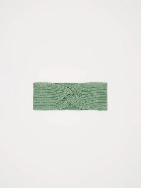 LANIUS LANIUS Stirnband aus Bio-Merinowolle, Sage, – Produktbild 3 von 4